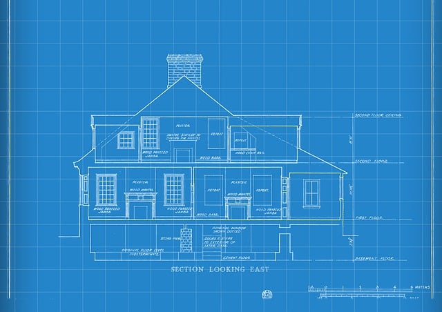 architektonický plán rodinného domu